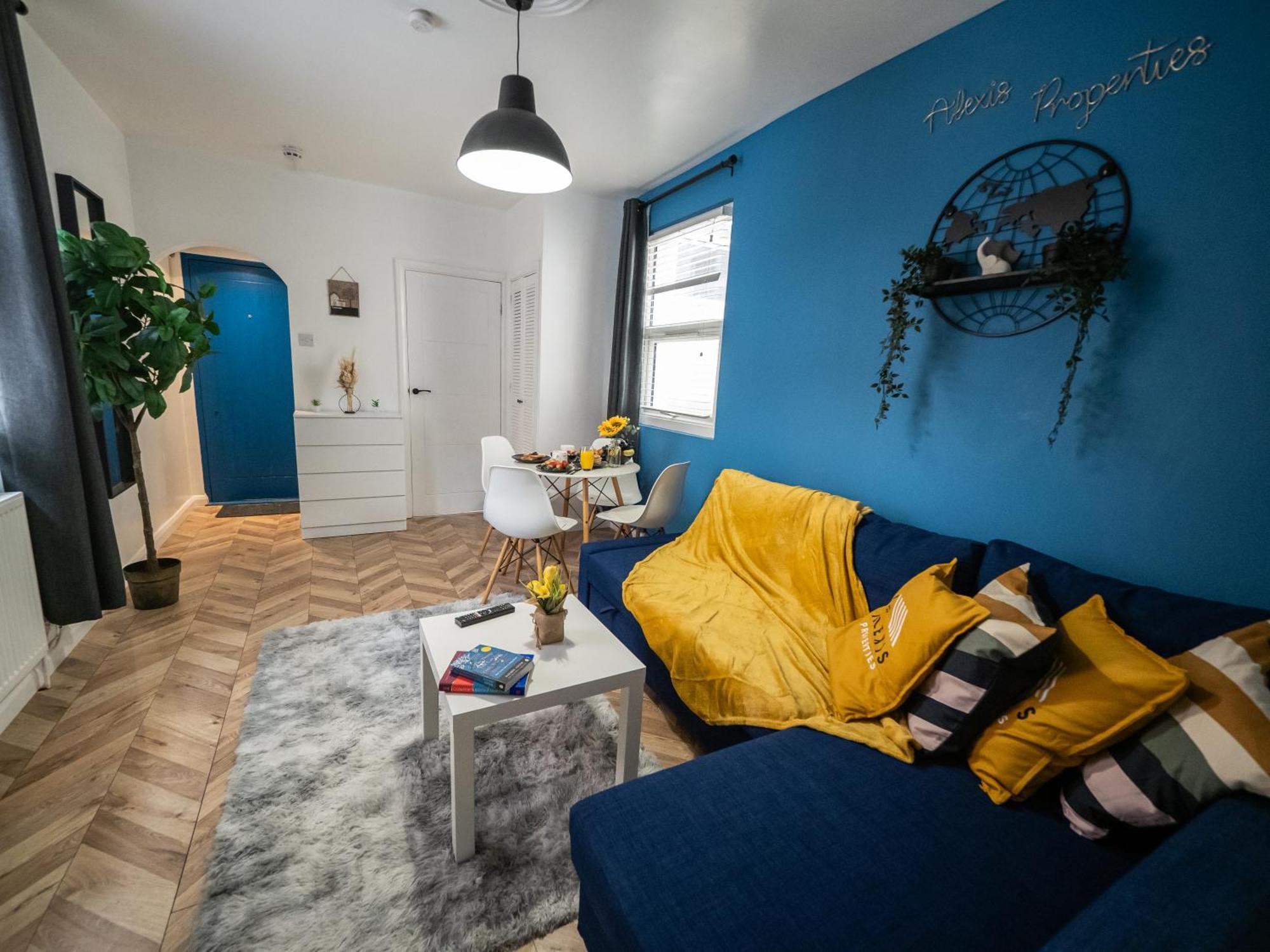 Seaside Retreat: Luxury 1-Bed, Free Parking Apartment Portsmouth Exterior foto