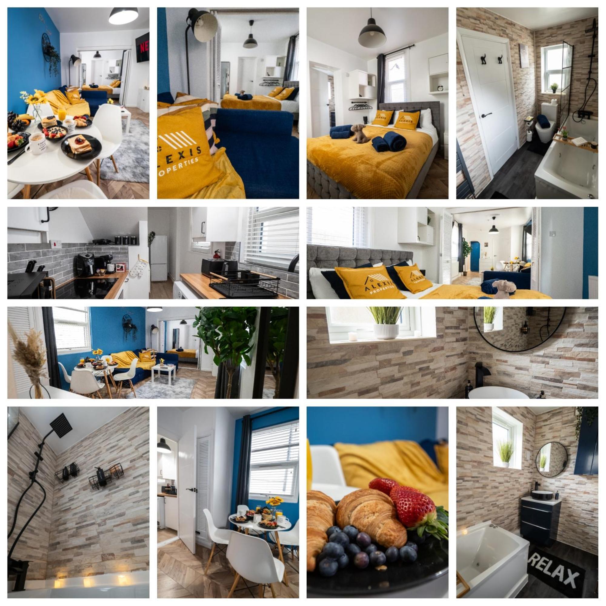 Seaside Retreat: Luxury 1-Bed, Free Parking Apartment Portsmouth Exterior foto